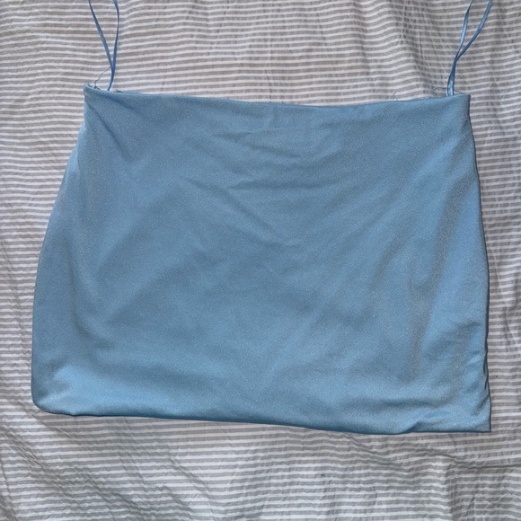 Edikted Lucinda bow detail mini skirt size medium in blue!! - Picture 5 of 7